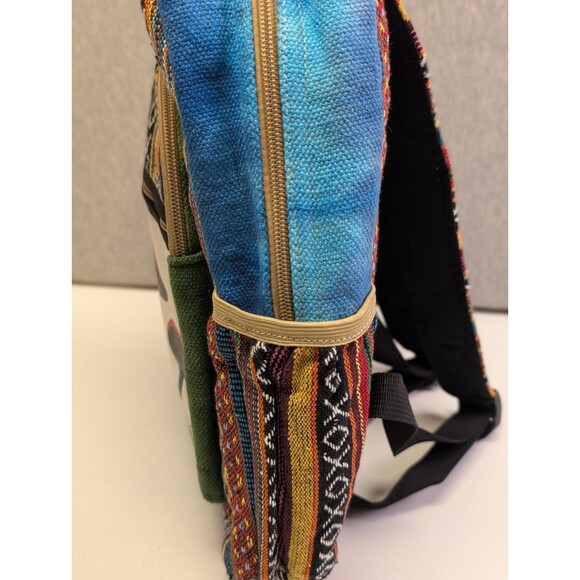 Freakmandu Collection Mushroom Hemp Backpack Friendly Unique Unisex Rustic - Picture 4 of 8